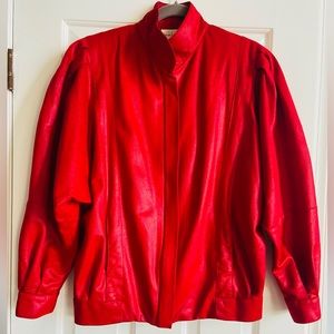 Pierre Lamonte Red Sporty 80’s Blazer! Size Medium.
